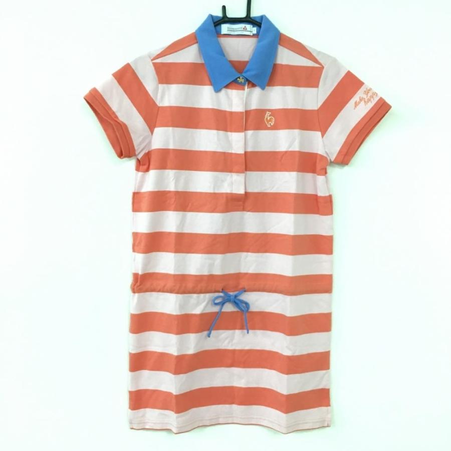 Off価格 新品 Le Coq Sportif ルコック ワンピース インナーパンツ付き オレンジ ライトピンク ボーダー柄 レディース M ゴルフウェア 1 レオナード 通販 Yahoo ショッピング