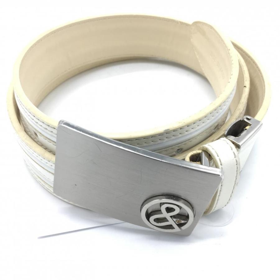 And Per Se アンパスィ トップ式ベルト 白 シルバーバックル レディース ゴルフウェア 1 レオナード 通販 Yahoo ショッピング