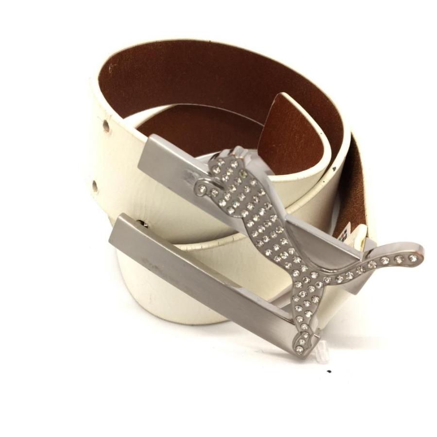 10 Off価格 Puma プーマ トップ式ベルト 白 シルバーバックル ラインストーン レディース ゴルフウェア 1 レオナード 通販 Yahoo ショッピング