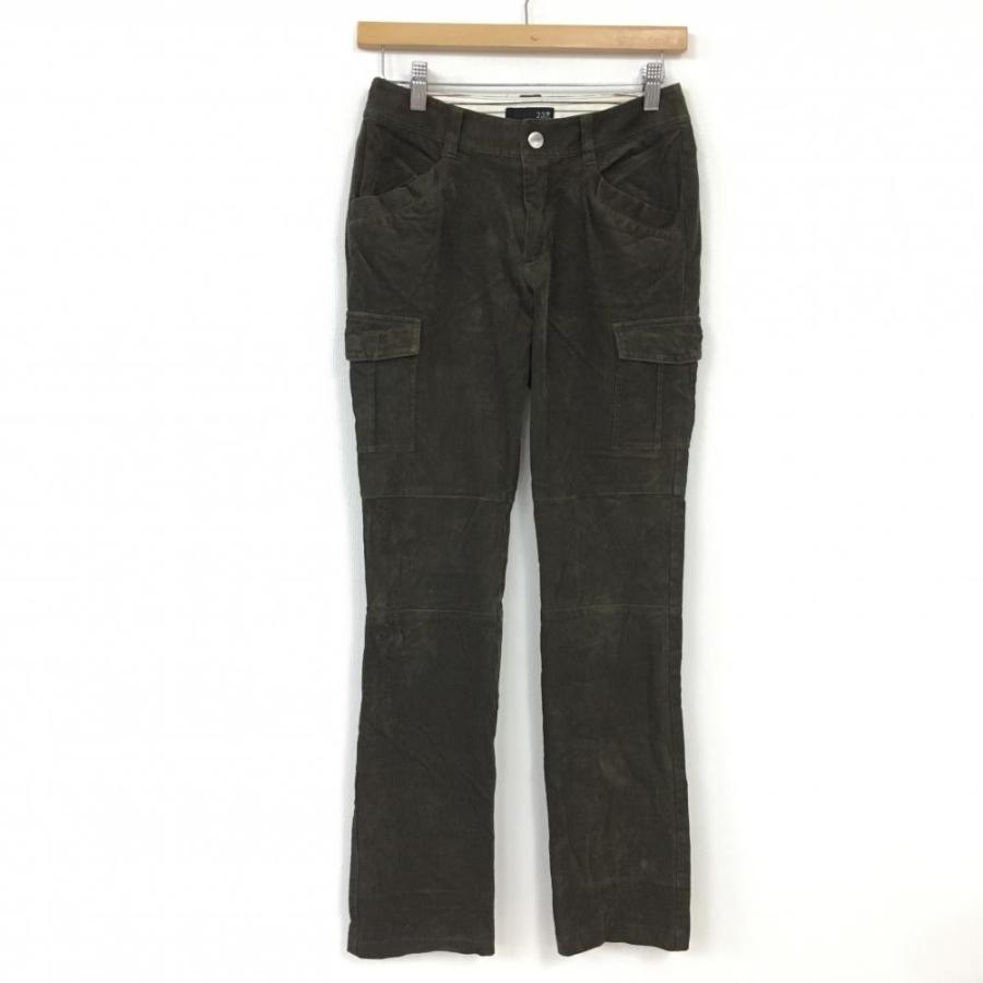 23区スポーツ カーゴパンツ カーキ コーデュロイ 複数ポケット  