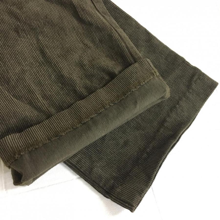 23区スポーツ カーゴパンツ カーキ コーデュロイ 複数ポケット  