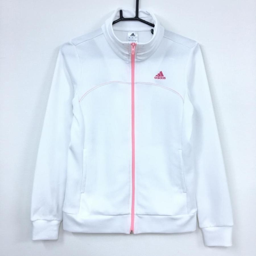 美品 Adidas アディダス ジャケットブルゾン 白 ピンク クリマライト 織り生地 シンプル レディース M ゴルフウェア 1 レオナード 通販 Yahoo ショッピング
