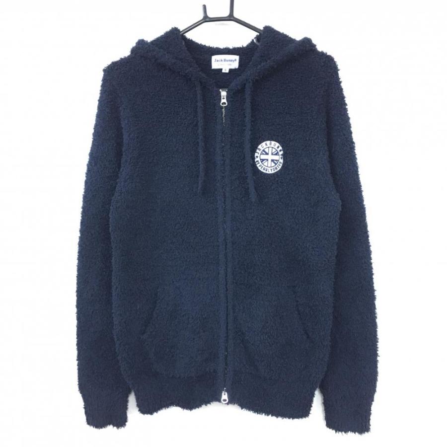 Jack Bunny!! ジャックバニー ボアパーカー ネイビー×白 ダブル Jack Bunny!! ジャックバニー ボアパーカー ネイビー×白 ダブル