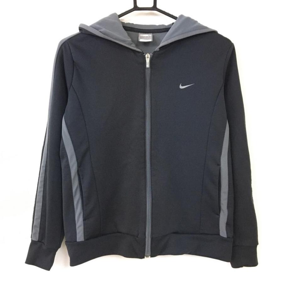 美品 Nike ナイキ パーカーブルゾン 黒 グレー 裏地フリース レディース M ゴルフウェア 1 レオナード 通販 Yahoo ショッピング