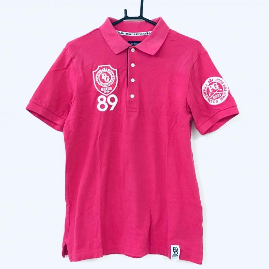 10 Off価格 Pearley Gates パーリーゲイツ 半袖ポロシャツ ピンク 白 30周年 19年 刺しゅう メンズ 5 L ゴルフウェア 1 レオナード 通販 Yahoo ショッピング
