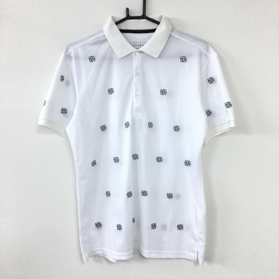 ☆40%OFF価格☆St ANDREWS セントアンドリュース 半袖ポロシャツ 白×黒