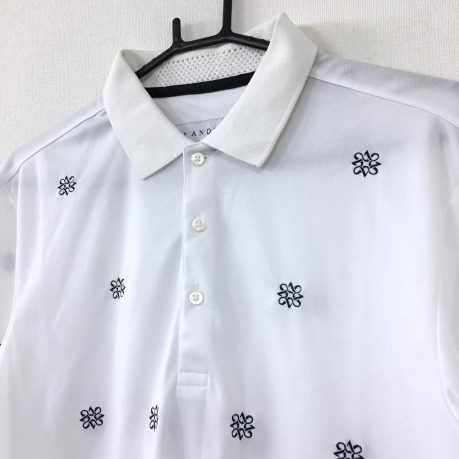 ☆40%OFF価格☆St ANDREWS セントアンドリュース 半袖ポロシャツ 白×黒