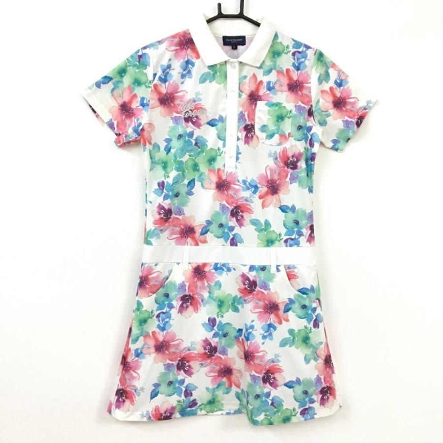訳あり Kiss On The Green キスオンザグリーン 半袖ポロワンピース ピンク 白 花総柄 4ポケット レディース 2 M ゴルフウェア 1 レオナード 通販 Yahoo ショッピング