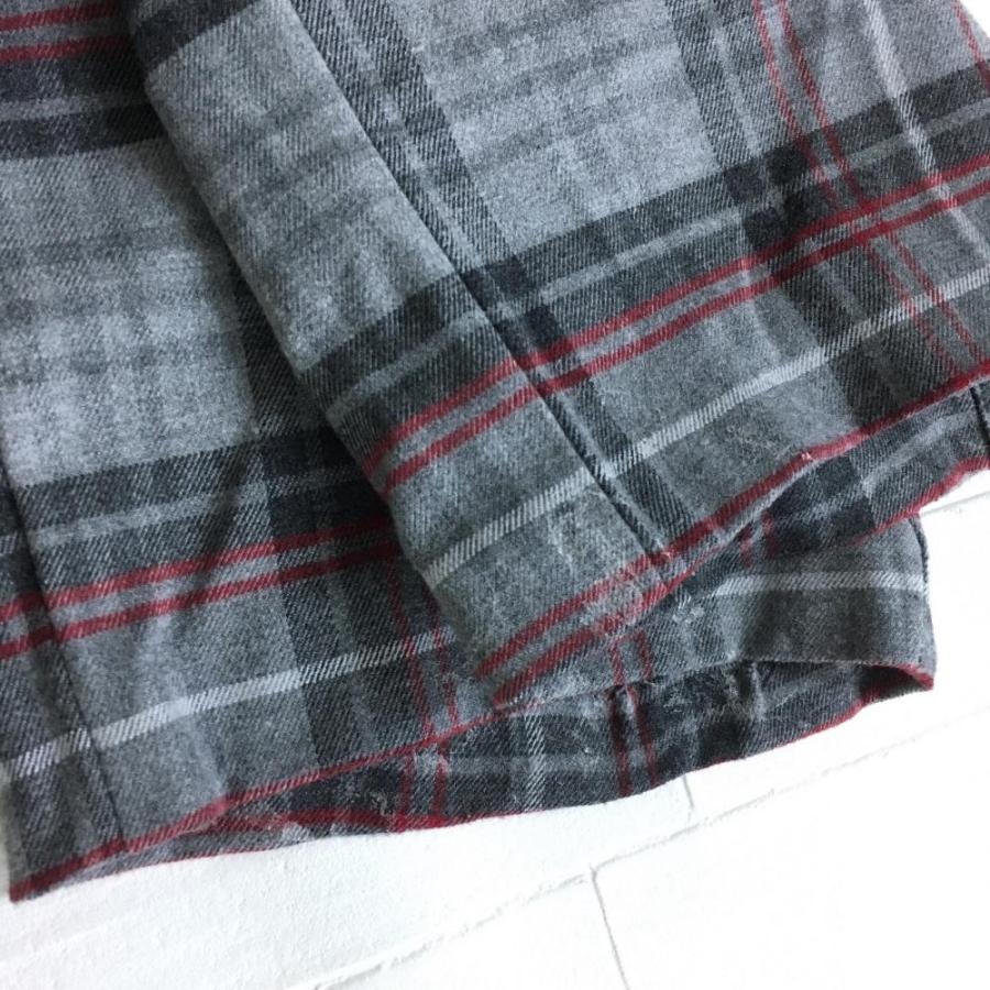 Munsingwear マンシングウェア パンツ 杢グレー×レッド チェック