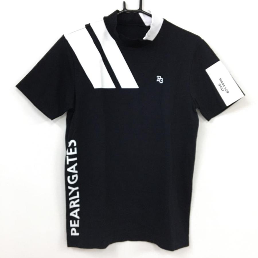 超美品 Pearley Gates パーリーゲイツ 半袖ハイネックシャツ 黒 白 年 サイドロゴ ベア鹿の子 日本製 メンズ 4 ｍ ゴルフウェア 1 レオナード 通販 Yahoo ショッピング