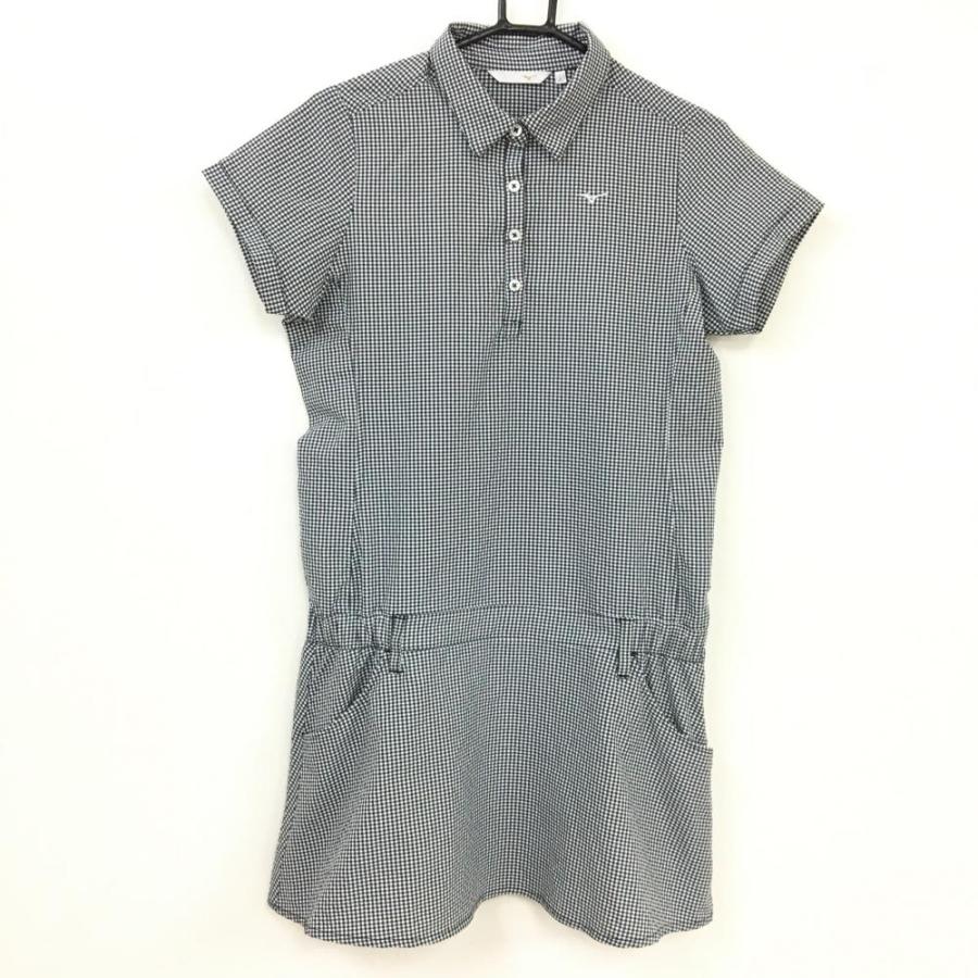 超美品 Mizuno ミズノゴルフ 半袖ワンピース 黒 白 ギンガムチェック サッカー生地 レディース ｌ ゴルフウェア 1 レオナード 通販 Yahoo ショッピング