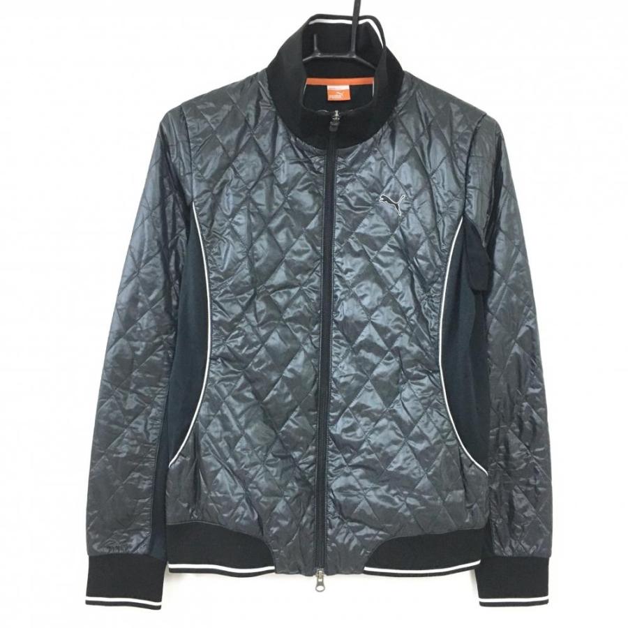 ☆50%OFF価格☆【美品】PUMA プーマ ブルゾン 黒 異素材切替 一部