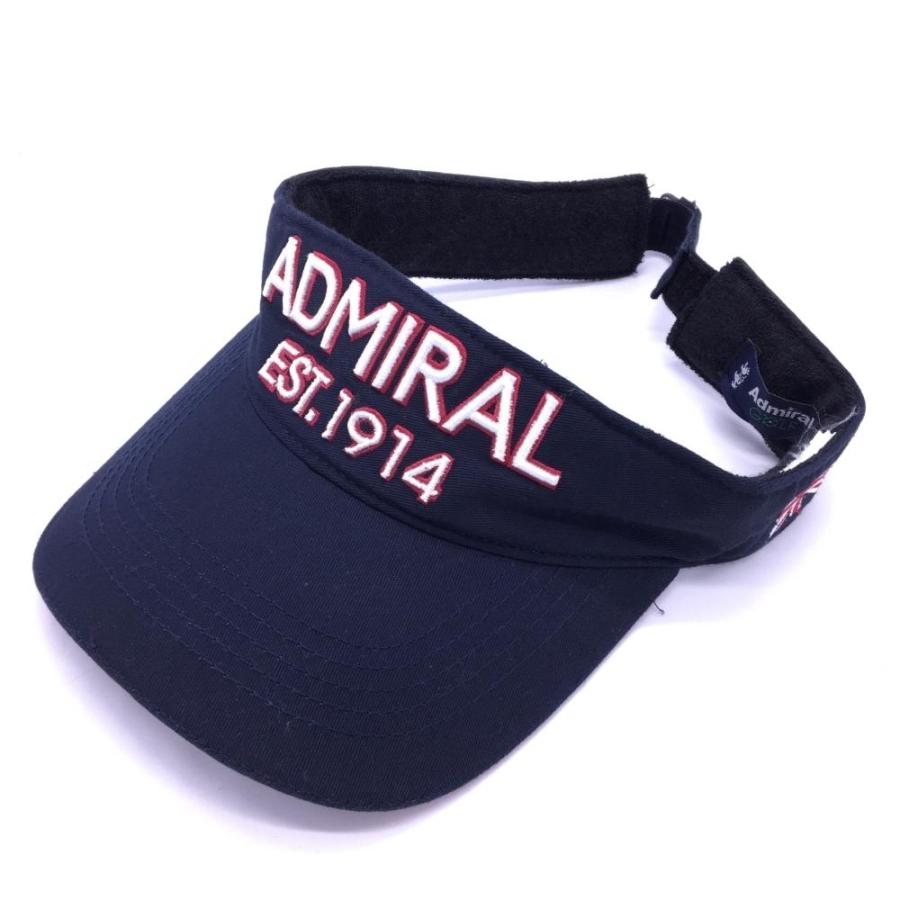 美品 Admiral アドミラル サンバイザー ダークネイビー レッド 立体ロゴ刺しゅう シンプル ゴルフウェア 1 レオナード 通販 Yahoo ショッピング