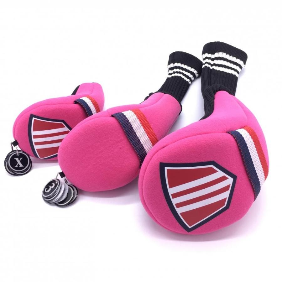 超美品】adidas アディダス ヘッドカバー 3点セット DR FW UT ピンク 
