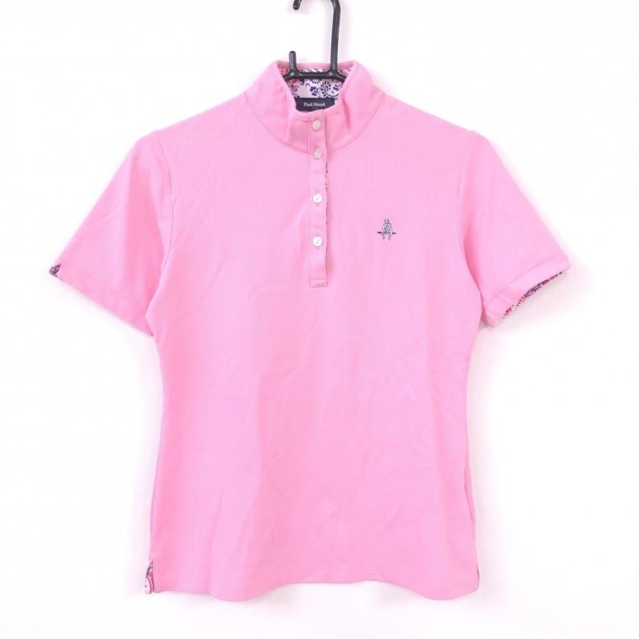 10 Off価格 超美品 Paul Stuart ポールスチュアートスポーツ 半袖ポロシャツ ピンク 白 一部花柄 ストレッチ レディース M ゴルフウェア 1 レオナード 通販 Yahoo ショッピング