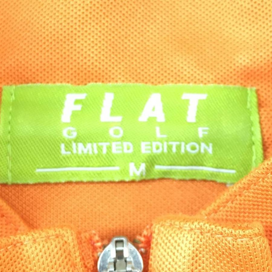 60%OFF価格／FLAT GOLF フラットゴルフ 半袖ハイネックシャツ オレンジ