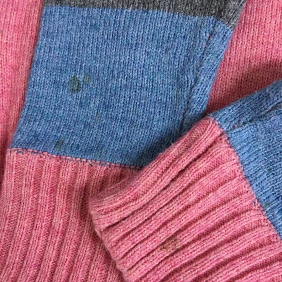 ☆50%OFF価格☆V12 ヴィトゥエルヴ 長袖ニットセーター 杢ピンク