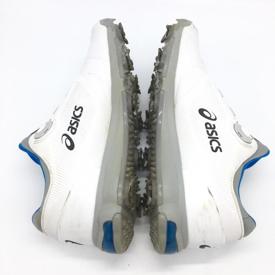 ☆10%OFF価格☆asics アシックス ゴルフシューズ 白×ブルー TGN922 GEL