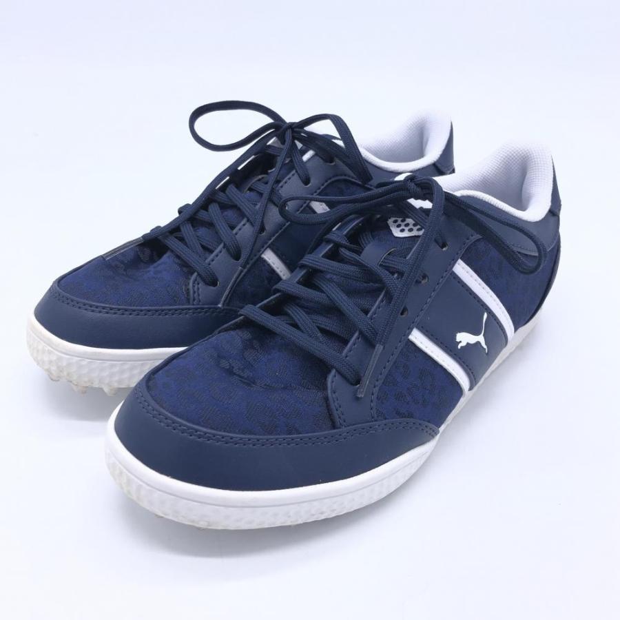 ☆SALE50%OFF☆【超美品】PUMA プーマ ゴルフシューズ ネイビー×白 