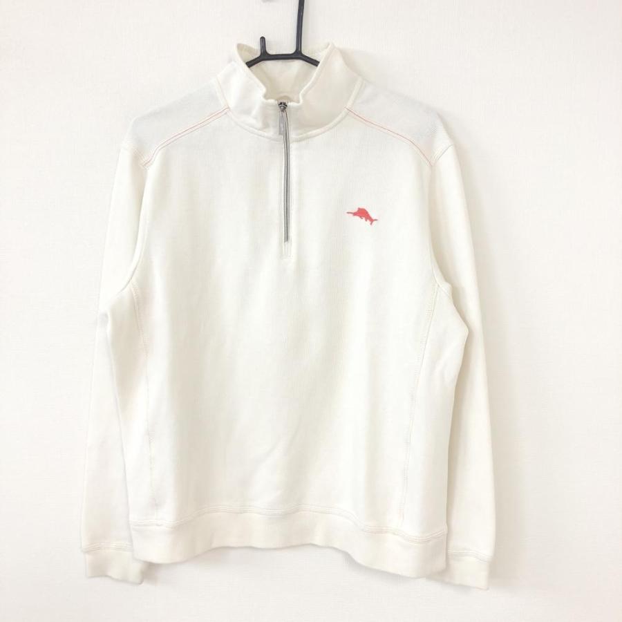 70%OFF価格／Tommy Bahama トミーバハマ 長袖ハイネックトレーナー 白 