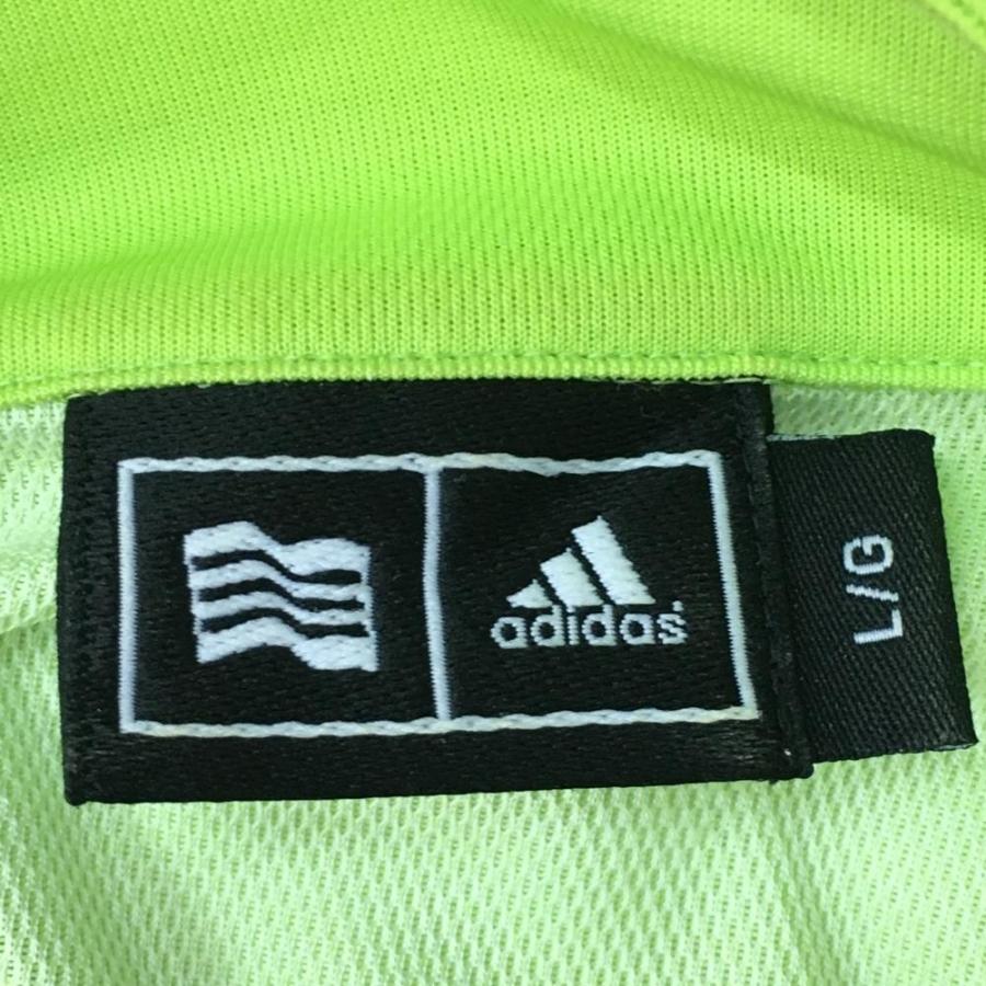 40%OFF価格／adidas アディダス 半袖ハイネックシャツ ライトグリーン