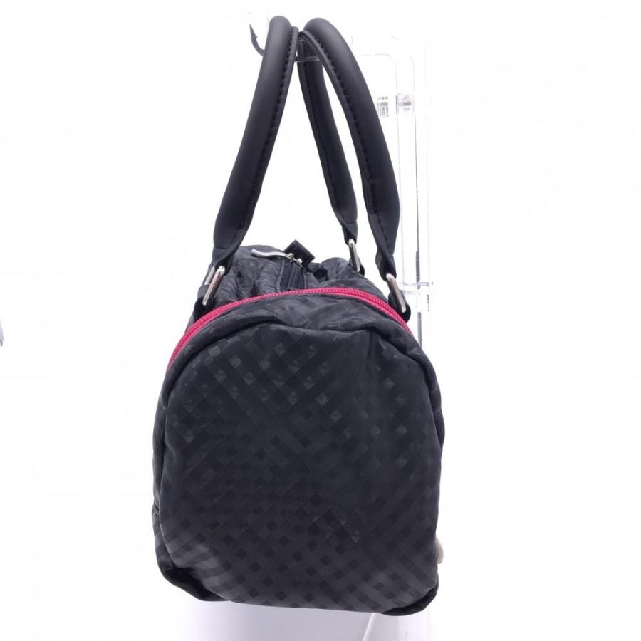 超美品】adidas アディダス カートバッグ 黒×ピンク チェック柄 3