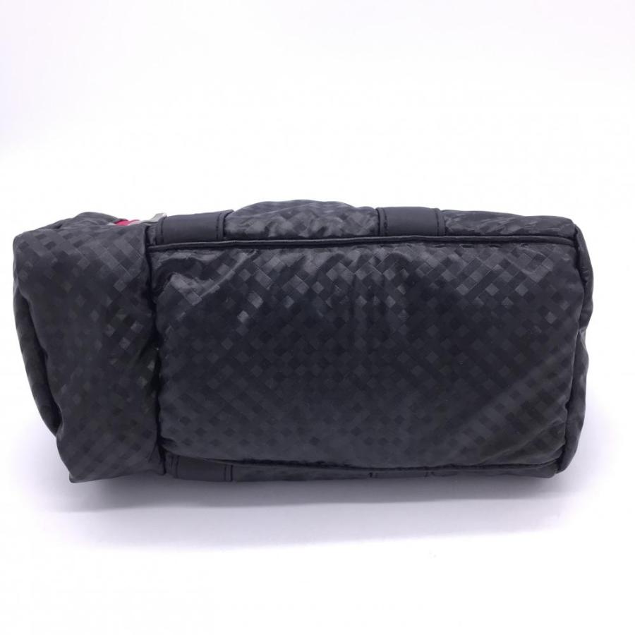 超美品】adidas アディダス カートバッグ 黒×ピンク チェック柄 3