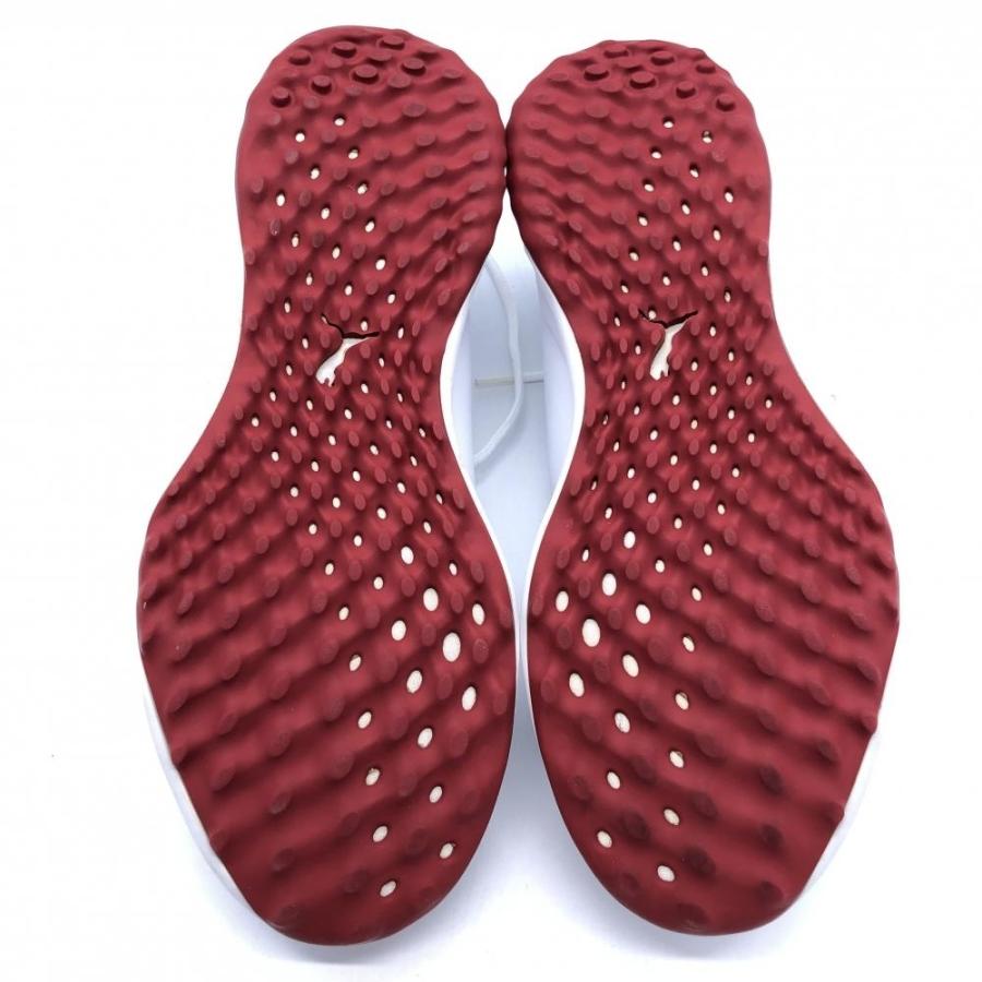☆40%OFF価格☆PUMA プーマ ゴルフシューズ 白×レッド グリップ