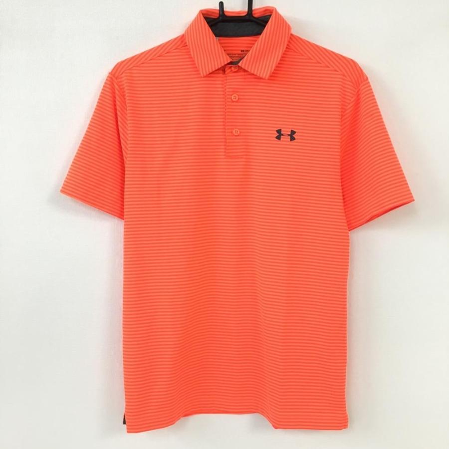 10 Off価格 超美品 Under Armour アンダーアーマー 半袖ポロシャツ 蛍光オレンジ レッド ボーダー ヒートギア ストレッチ メンズ Sm ゴルフウェア 1 レオナード 通販 Yahoo ショッピング