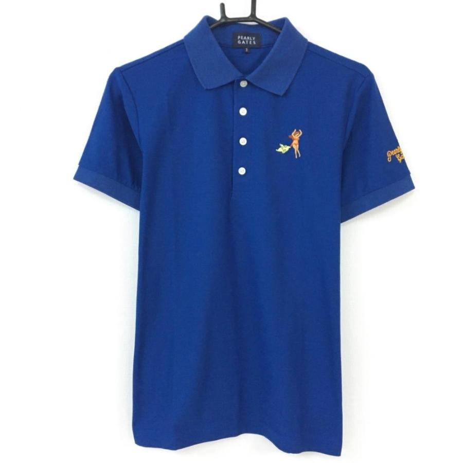 ☆SALE60%OFF☆PEARLY GATES パーリーゲイツ 半袖ポロシャツ ブルー