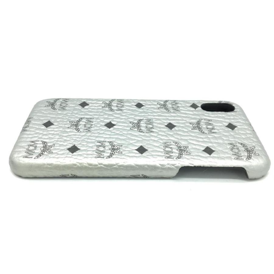 美品】MCM エムシーエム iPhoneケース XS Max シルバー モノグラム