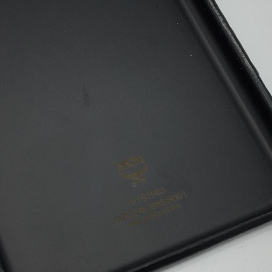 MCM  エムシーエム　iPhone xs max ケース　カーキ　未使用美品 美品】MCM エムシーエム iPhoneケース XS Max シルバー モノグラム