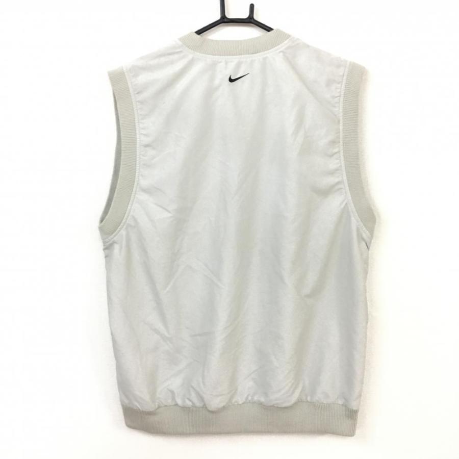 【美品】Nike Golf Fit Dry グレー メンズベスト L ☆20%OFF価格☆NIKE ナイキ ベスト ライトグレー Vネック