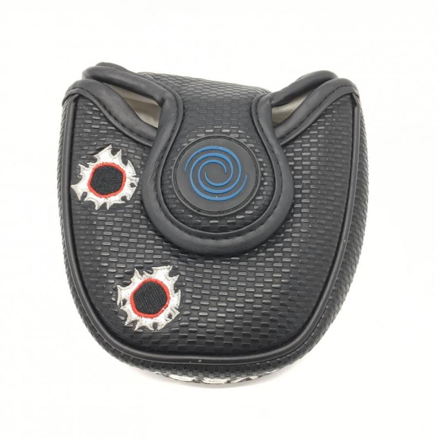 超美品】ODYSSEY オデッセイ パターカバー 黒×白 マレット型 2-BALL