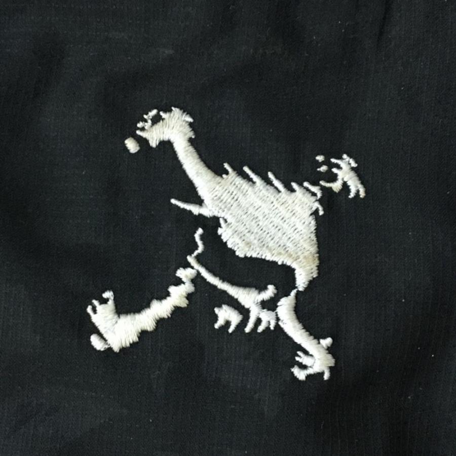 ☆SALE50%OFF☆Oakley オークリー パンツ 黒 スカル刺しゅう 一部柄 裾