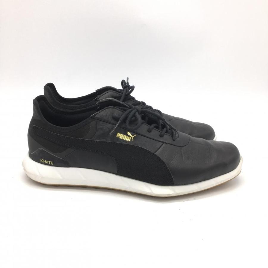 ☆SALE50%OFF☆【美品】PUMA プーマ ゴルフシューズ 黒×ゴールド