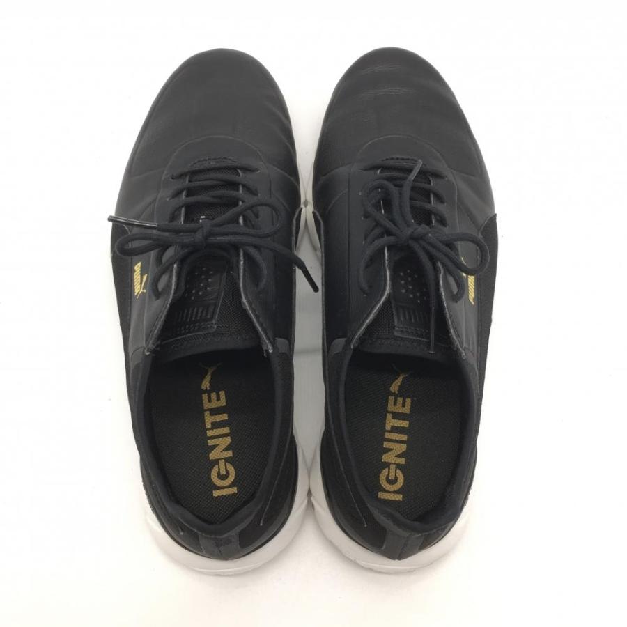 ☆SALE50%OFF☆【美品】PUMA プーマ ゴルフシューズ 黒×ゴールド