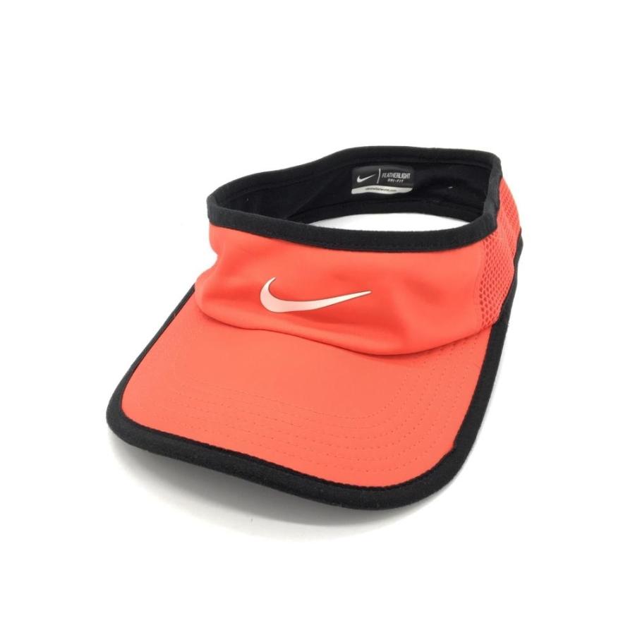 ☆40%OFF価格☆【超美品】NIKE ナイキ サンバイザー レッド×黒 DRI-FIT