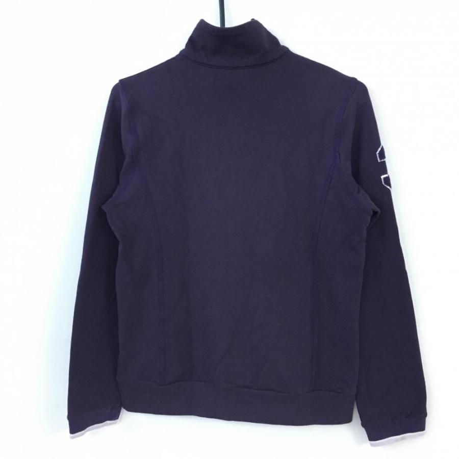 #【⭐️お値下げしました❣️】【極美品】アダバット✨ゴルフウエアーブルゾン✨ ☆40%OFF価格☆adabat アダバット スウェットブルゾン パープル ダブル