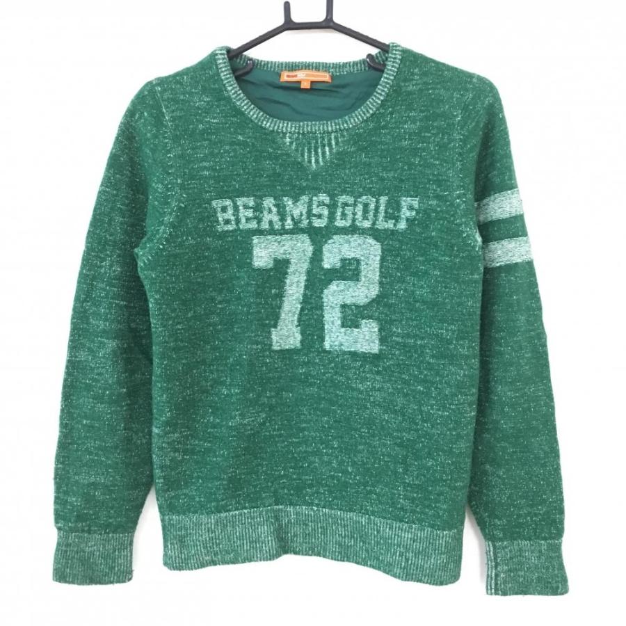 ☆20%OFF価格☆【美品】BEAMS GOLF ビームスゴルフ 長袖セーター 杢