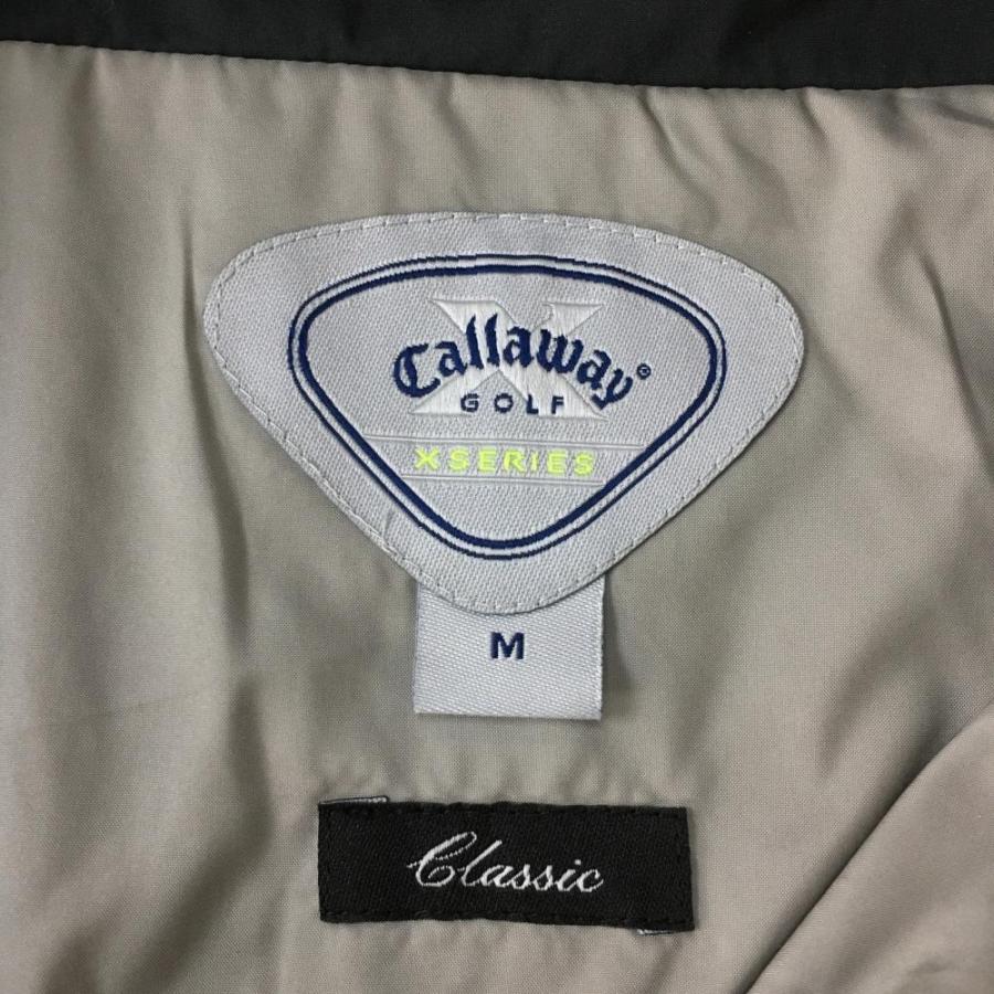 超美品】Callaway キャロウェイ 半袖ブルゾン スニード グレー×黒 裏