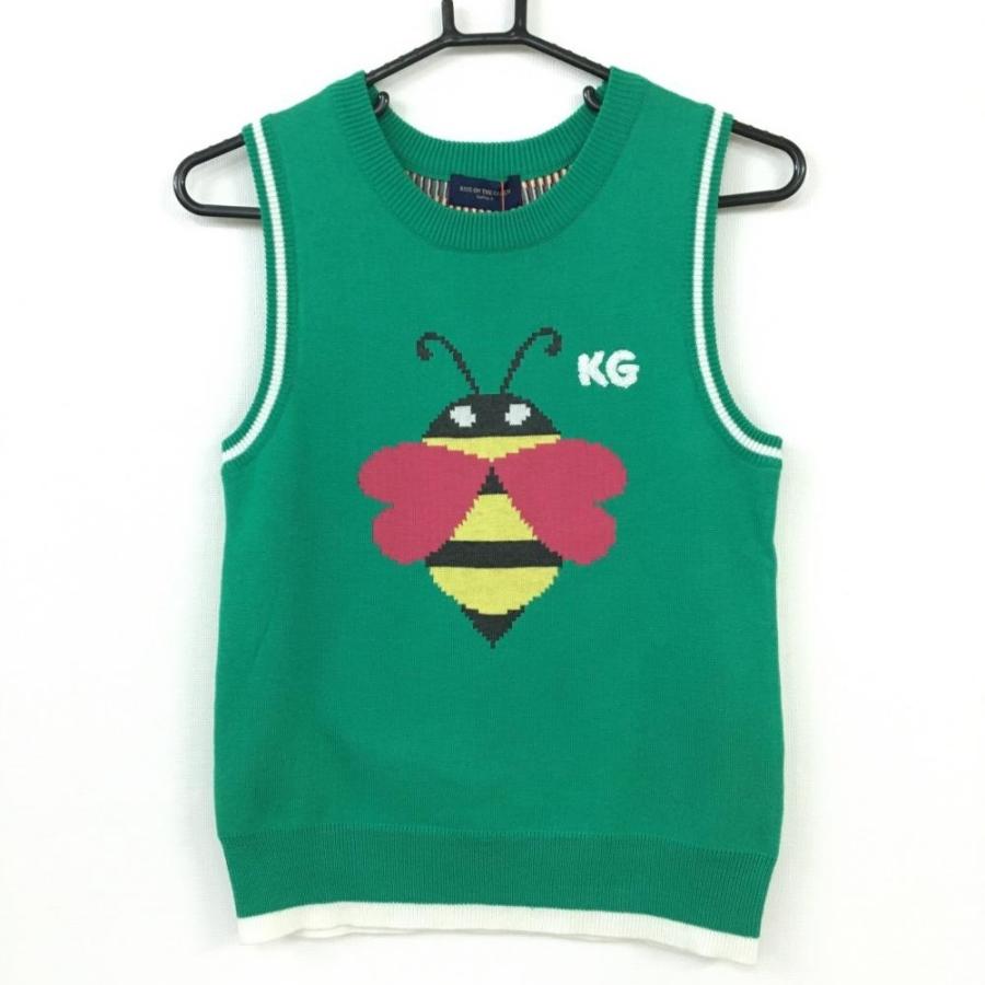 Off価格 新品 Kiss On The Green キスオンザグリーン ニットベスト グリーン イエロー ハチ ボーダー レディース 2 ｍ ゴルフウェア 1 レオナード 通販 Yahoo ショッピング