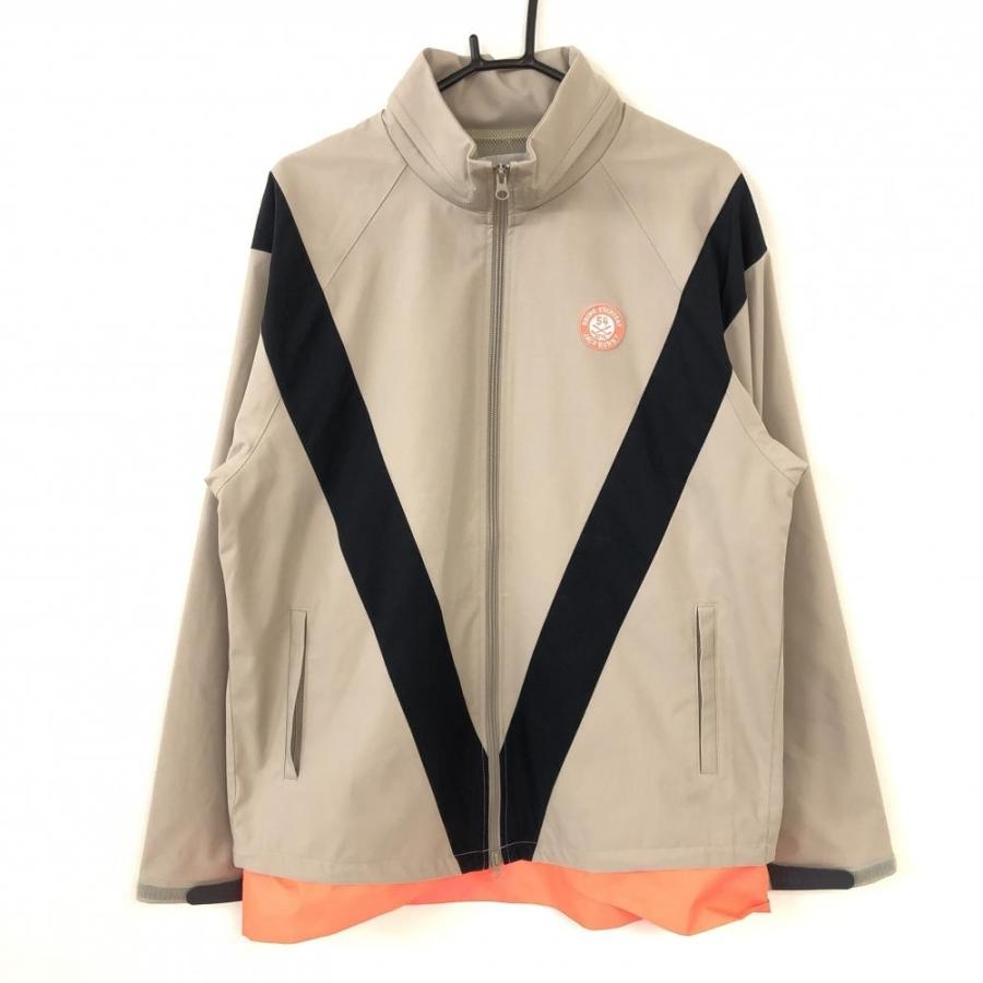 Jack Bunny ジャックバニー 2WAYブルゾン ベージュ×黒-アイピー