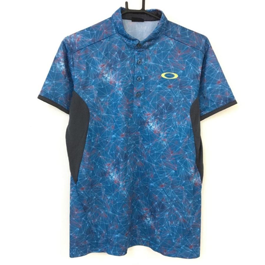 60%OFF価格／(超美品)Oakley オークリー 半袖ポロシャツ ブルー