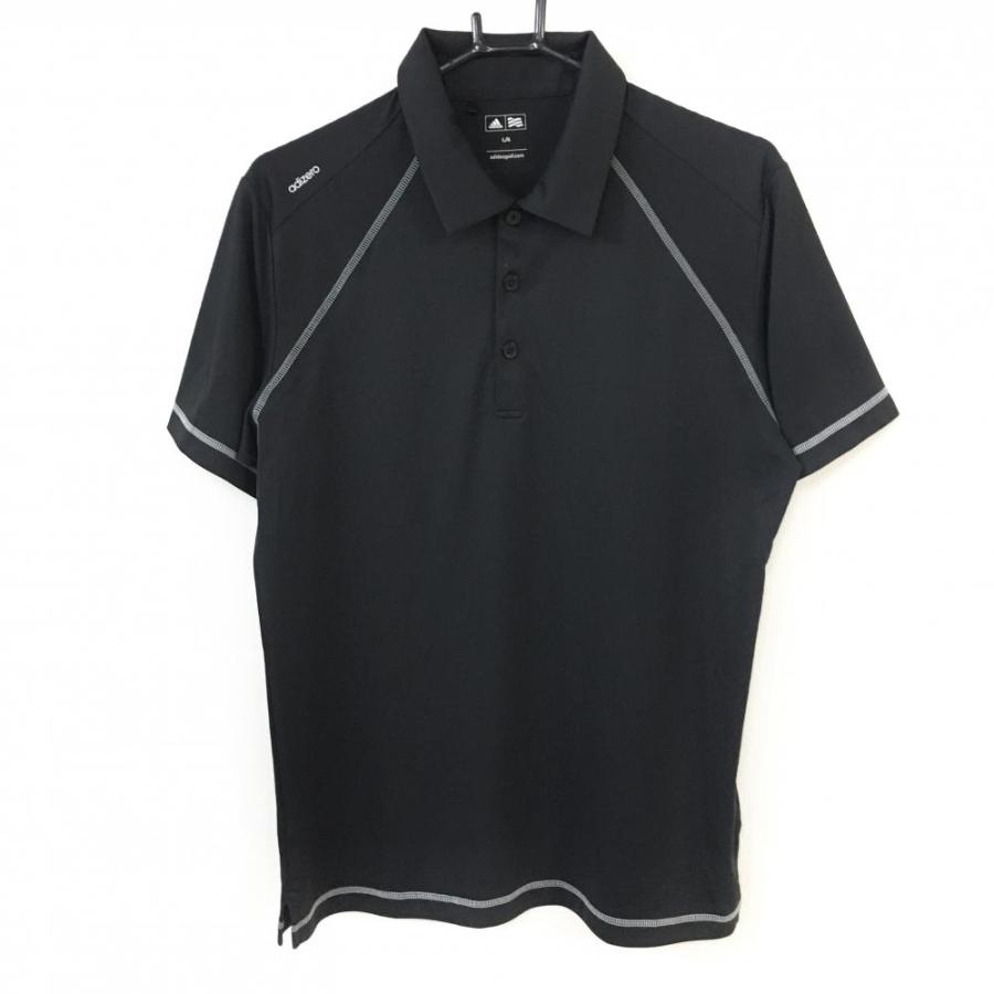 超美品 Adidas アディダス 半袖ポロシャツ 黒 Adizero ストレッチ シンプル メンズ L G ゴルフウェア 1 レオナード 通販 Yahoo ショッピング
