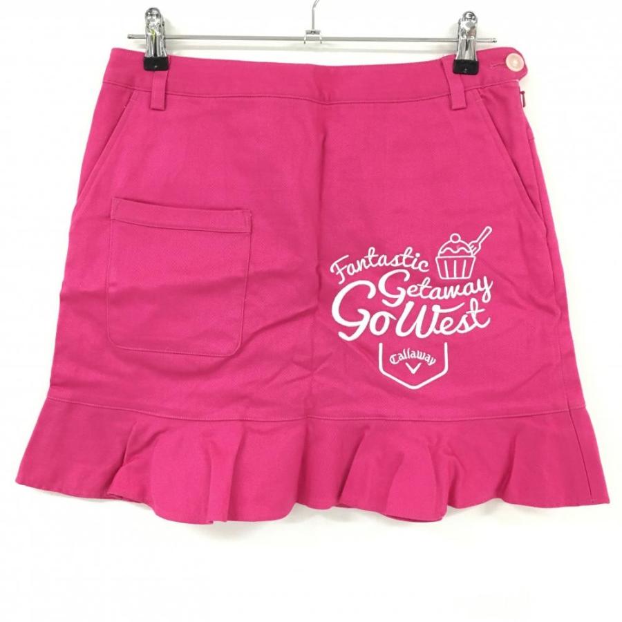 ゴルフウェア】ピンク フリル付きスカート