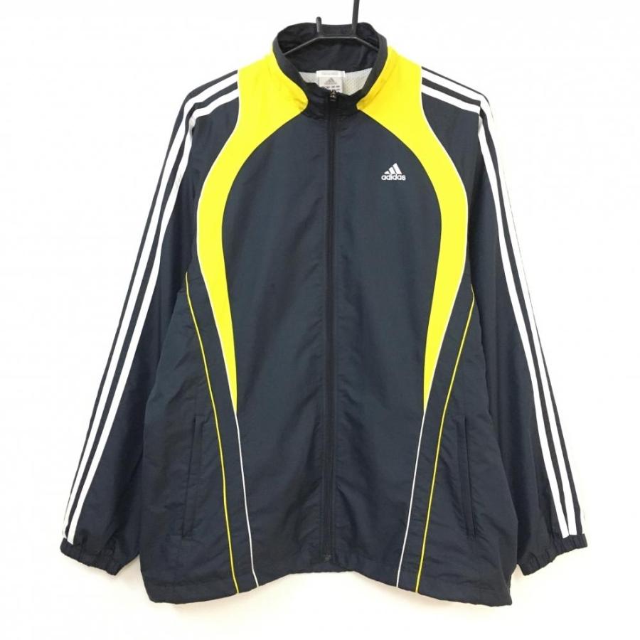 春先取りの 40 Off価格 Adidas アディダス ブルゾン ネイビー イエロー 裏地メッシュ ドローコード メンズ L ゴルフウェア Babylonrooftop Com Au