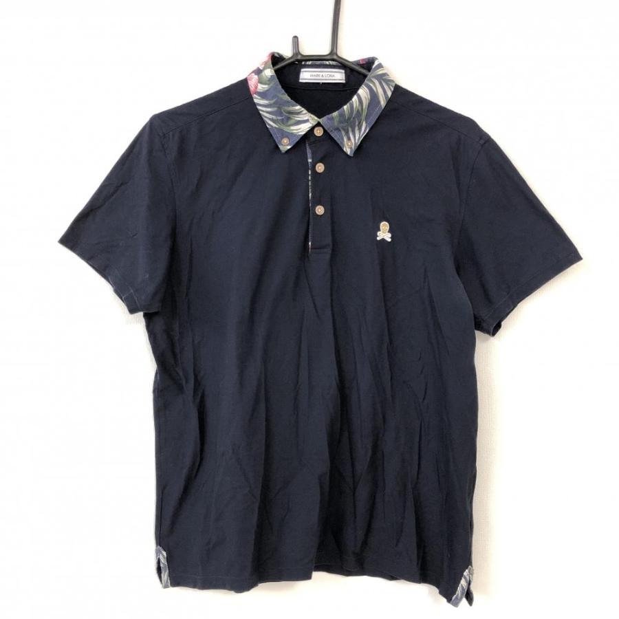 MARK＆LONA マークアンドロナ 半袖ポロシャツ ネイビー バックビッグ