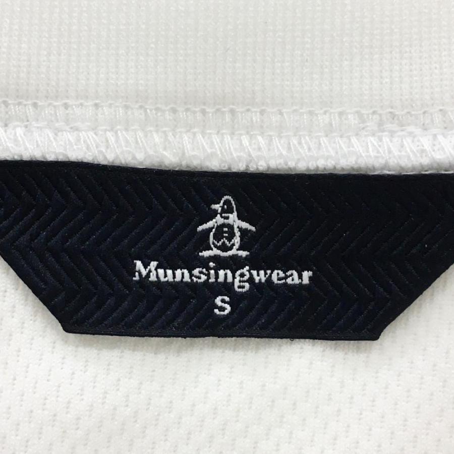 Munsingwear（マンシングウェア） 半袖Tシャツ 白×ネイビー ロゴ