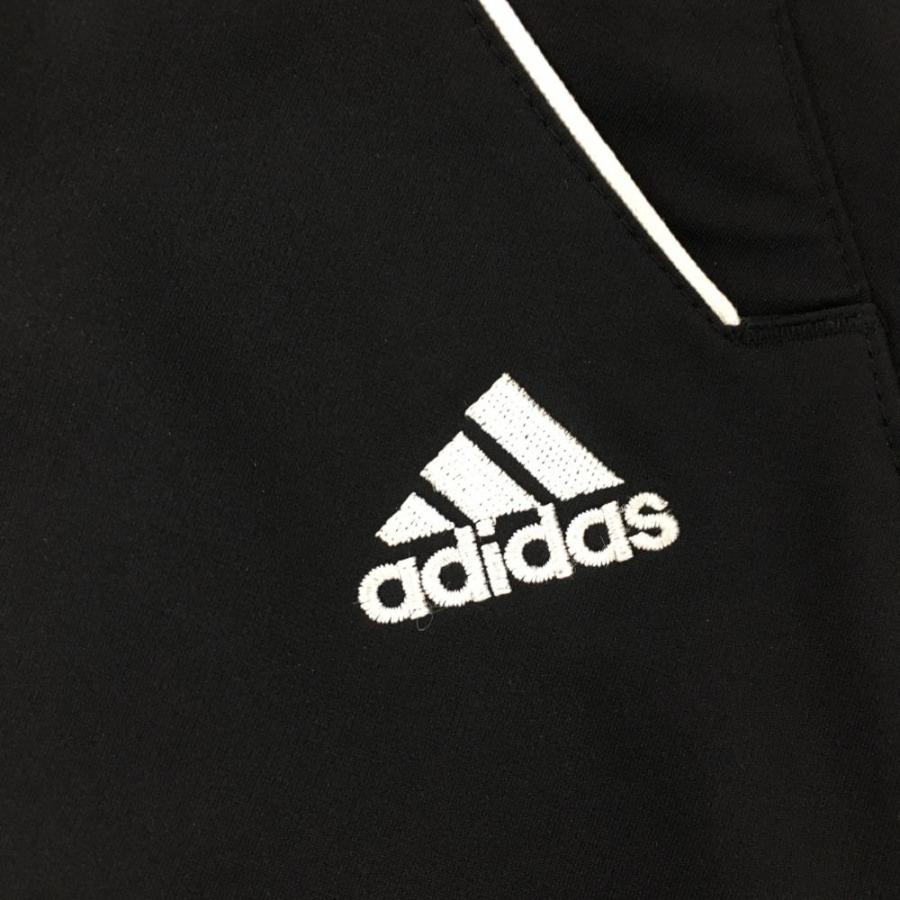 adidas（アディダス） ストレッチパンツ 黒×白 サイドメッシュ